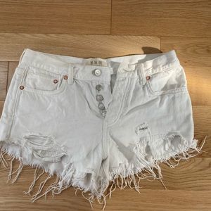 free people white shorts